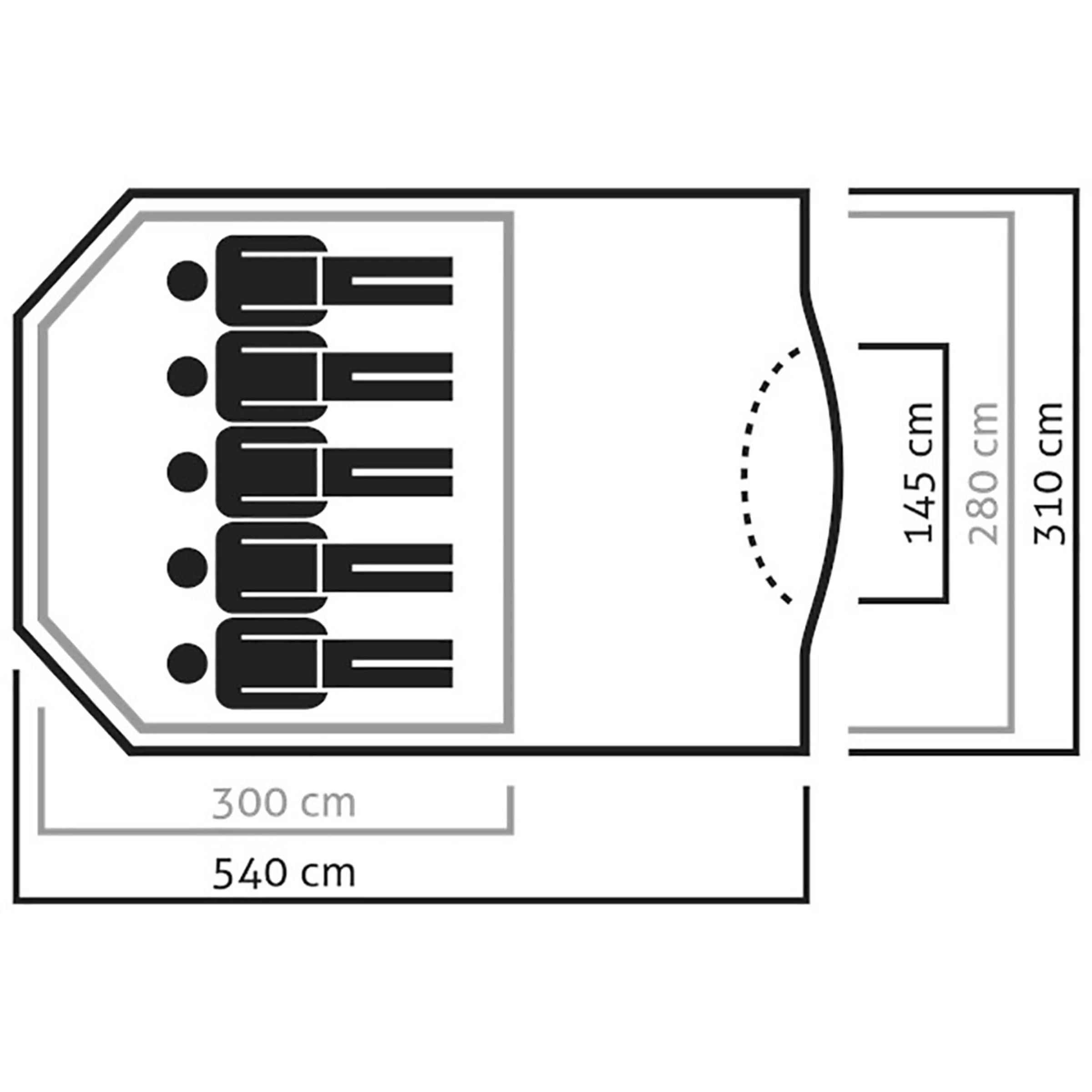 SALEWA Alpine Lodge V Tent - Bilde 4