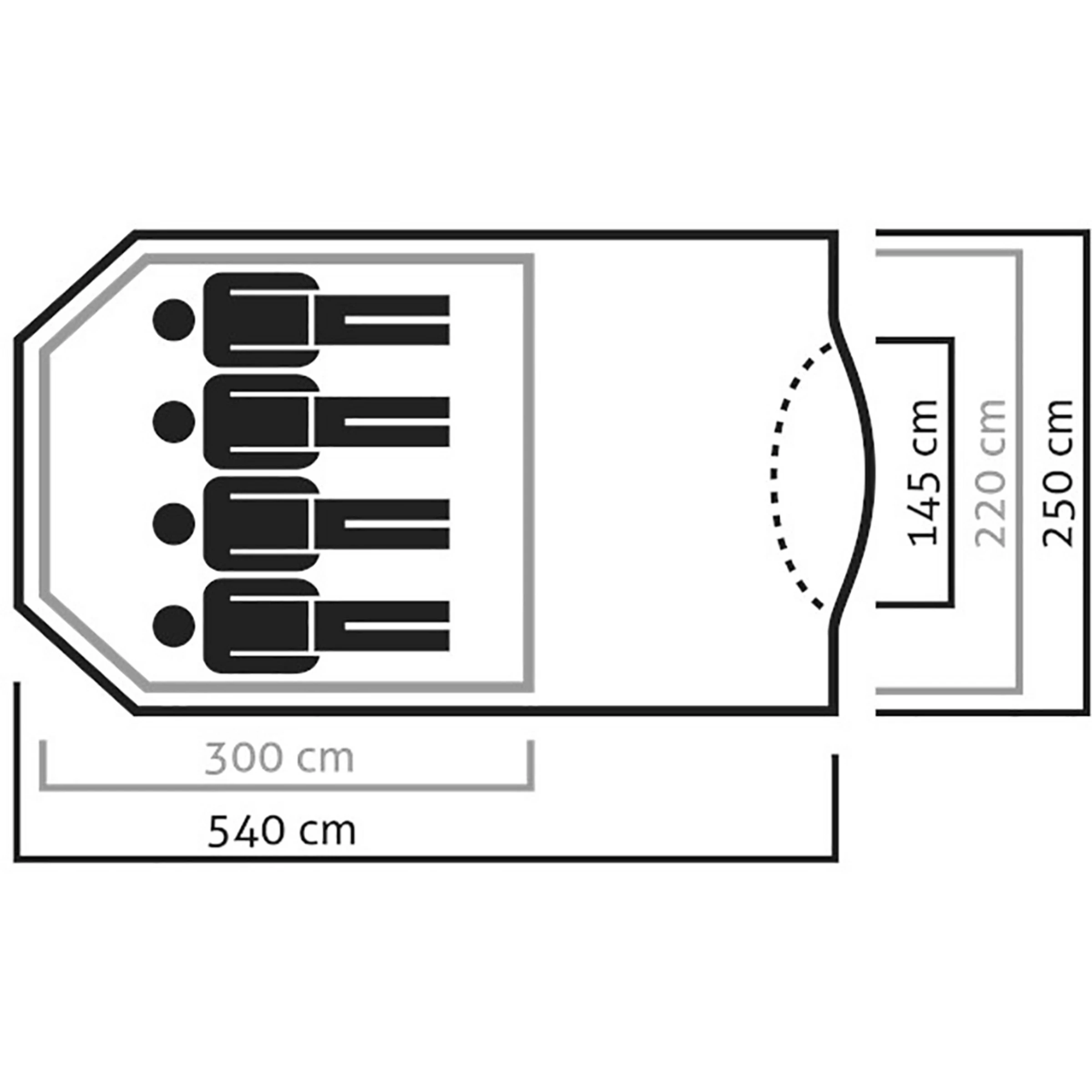 SALEWA Alpine Lodge IV Tent - Bilde 4
