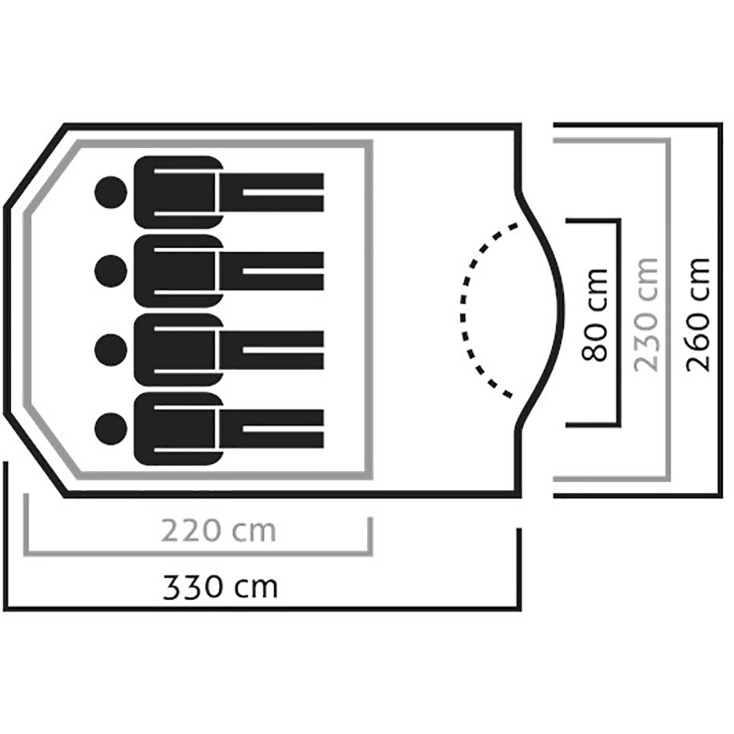 SALEWA Alpine Hut IV Tent - Bilde 4