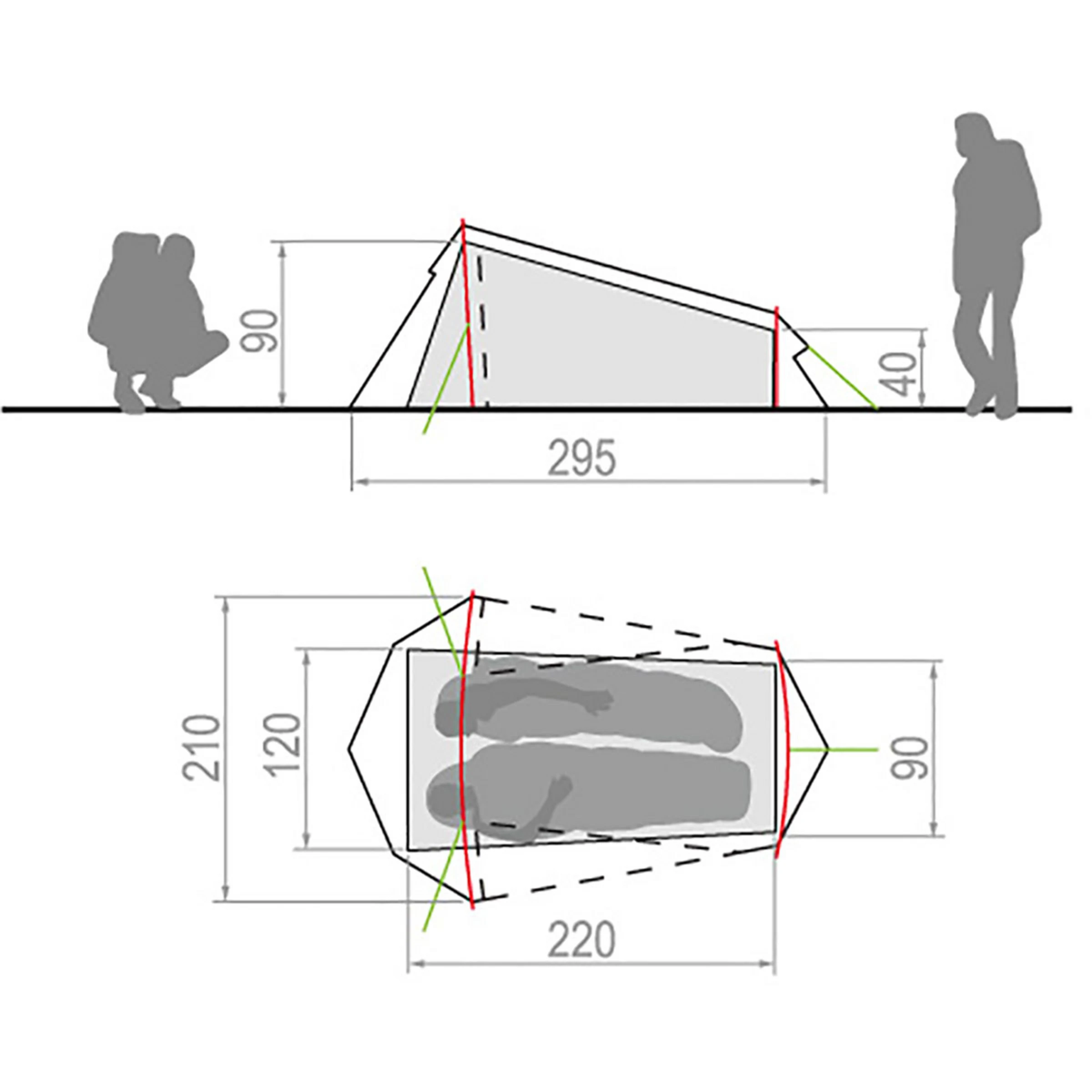 VAUDE Arco 1-2P Tent - Bilde 3