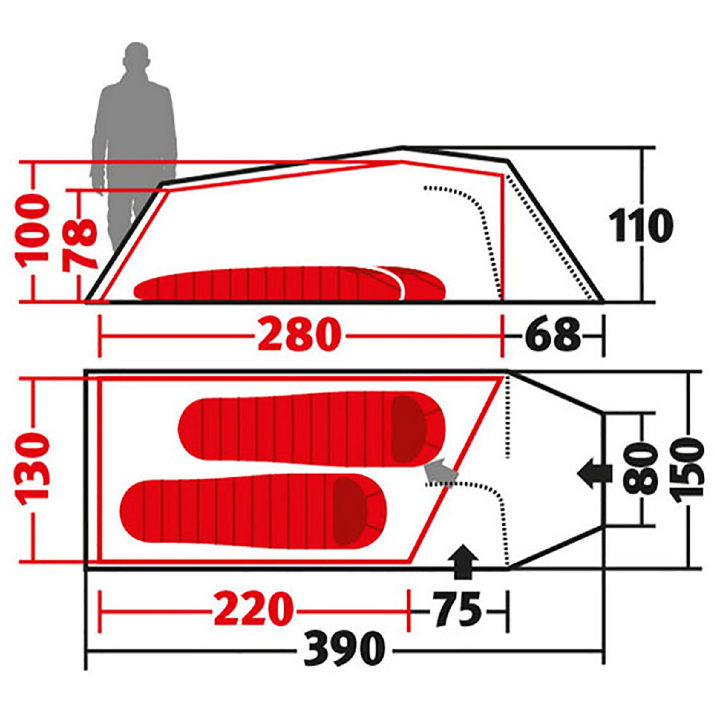 Wechsel Tempest 2 Zero-G Line Tent - Bilde 15