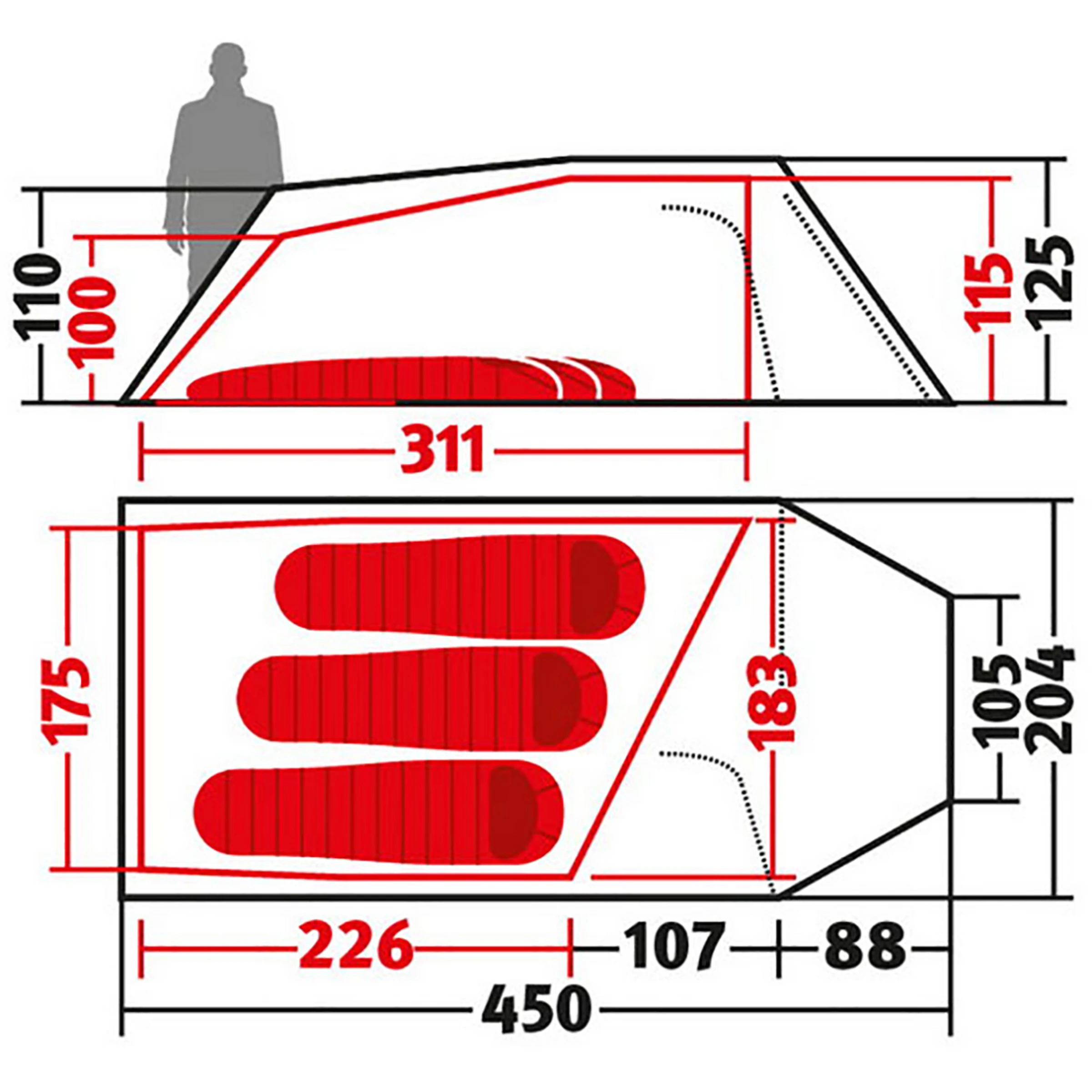 Wechsel Tempest 3 Zero-G Line Tent - Bilde 17