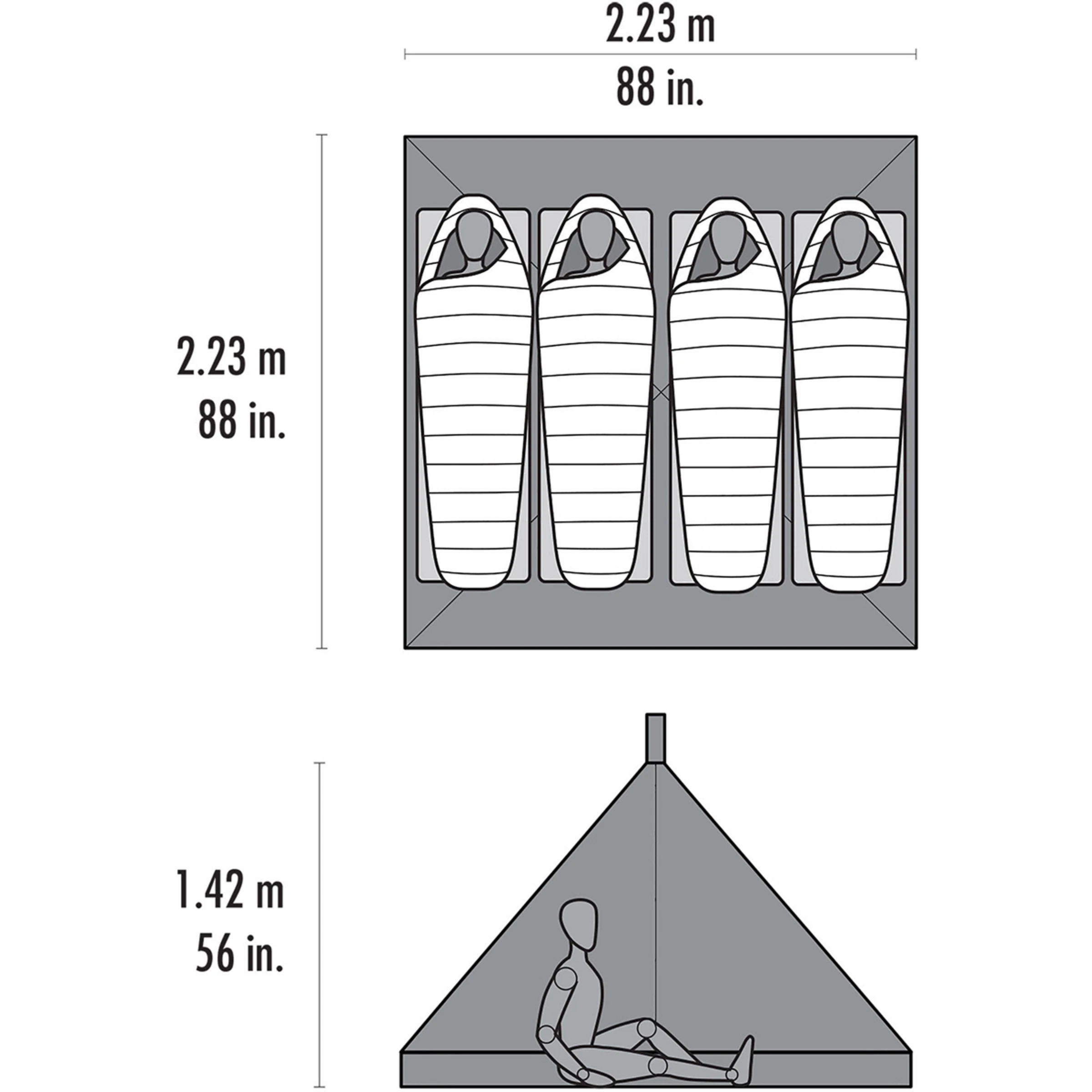 MSR Front Range Mesh Insert Tent - Bilde 3