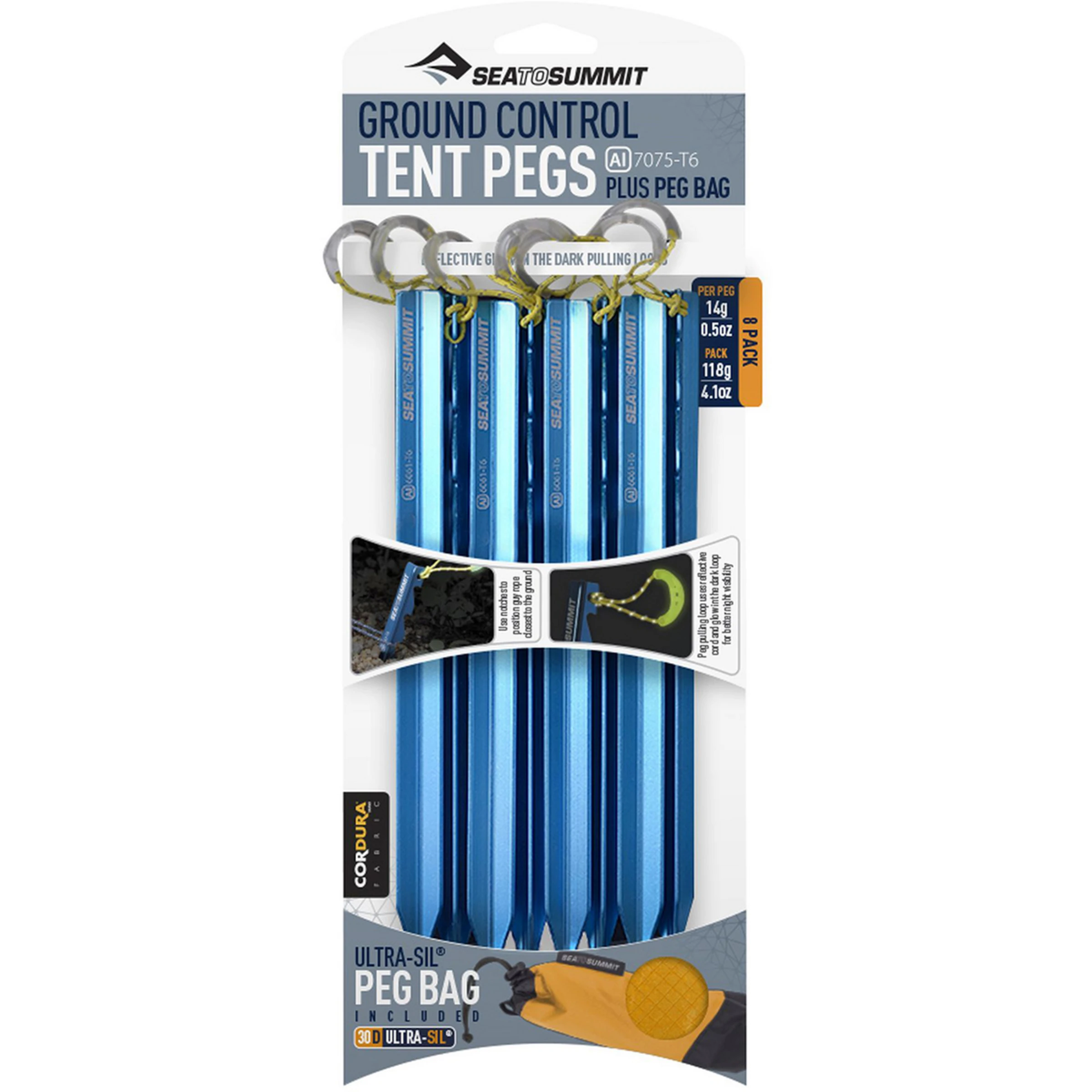 Sea To Summit Ground Control Tent Pegs - Bilde 2