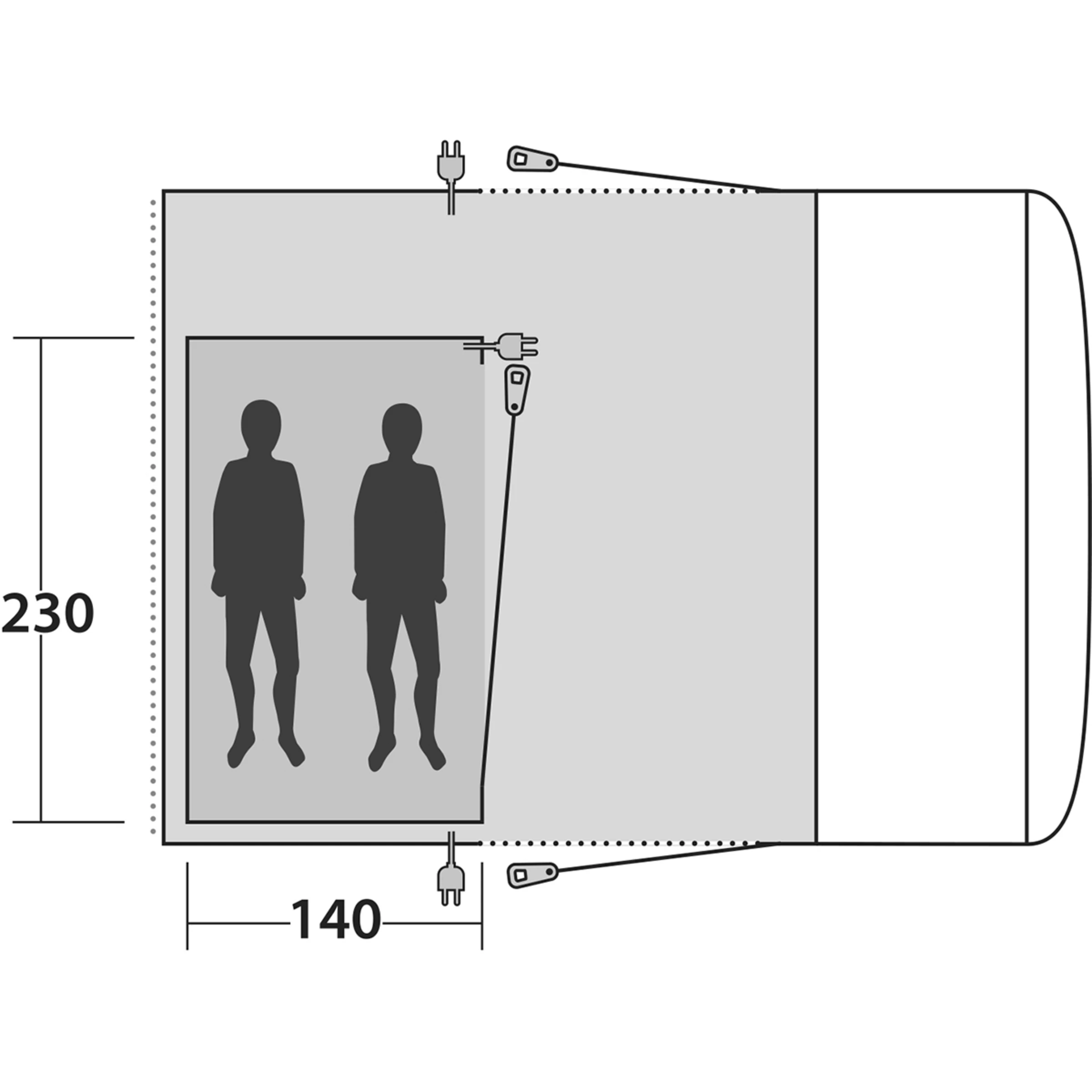 Outwell Jonesville 290SA Inner Tent - Bilde 3