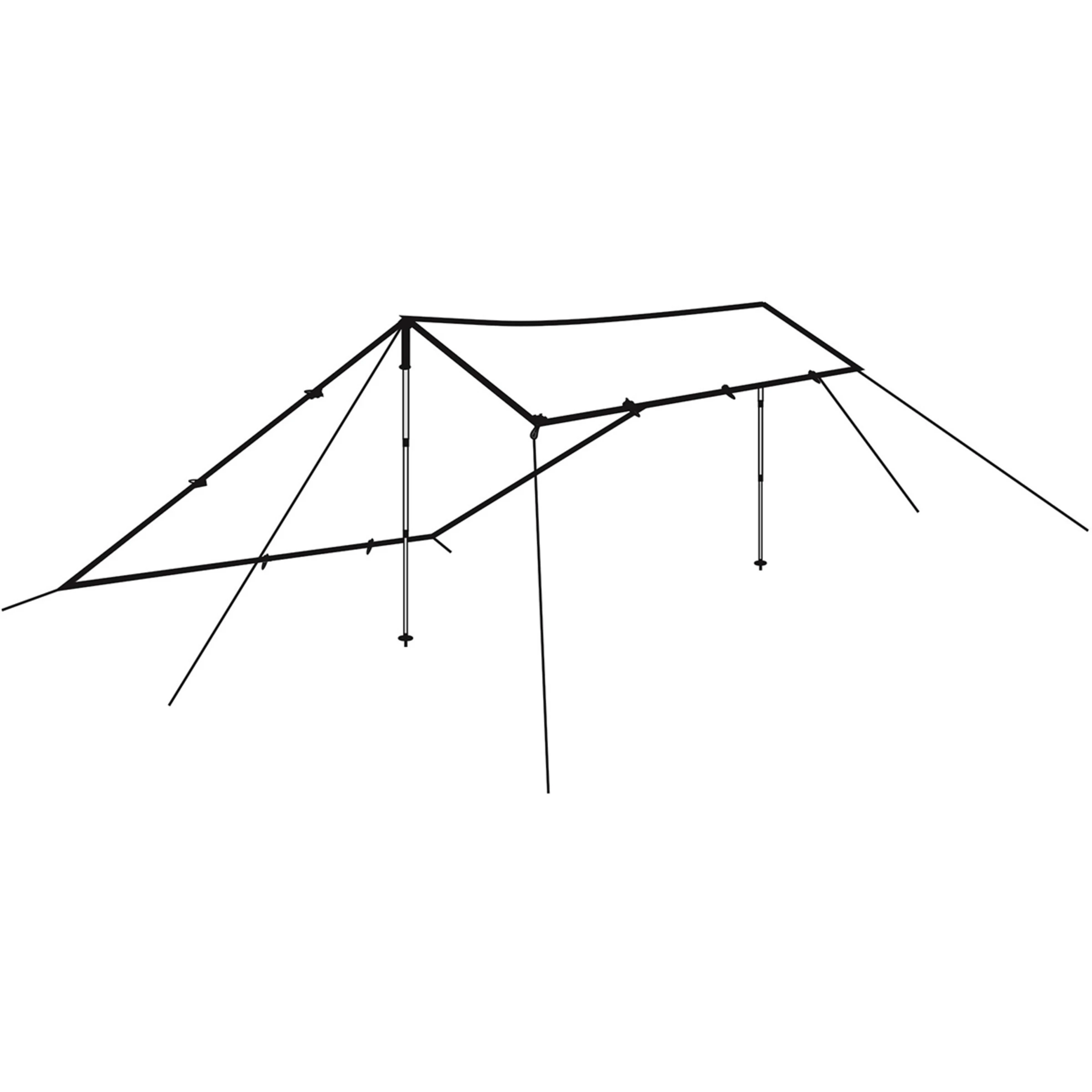 Robens Exped's Outer Space II Footprint Fits Exactly Under The Outer Space II Tent. The Underlay Is Abrasion Resistant And Waterproof, Protecting Against Damage And Moisture. - Bilde 3