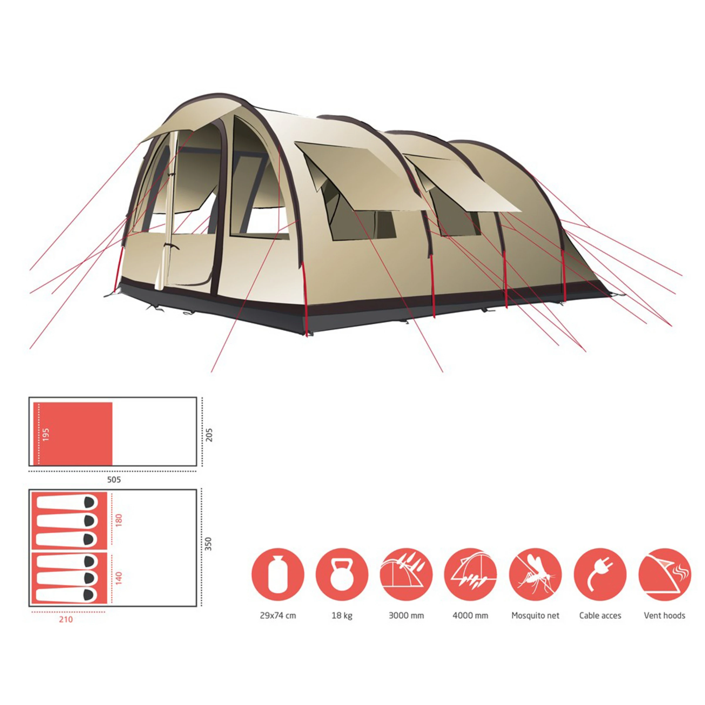 Grand Canyon Helana 6 Tent - Bilde 7
