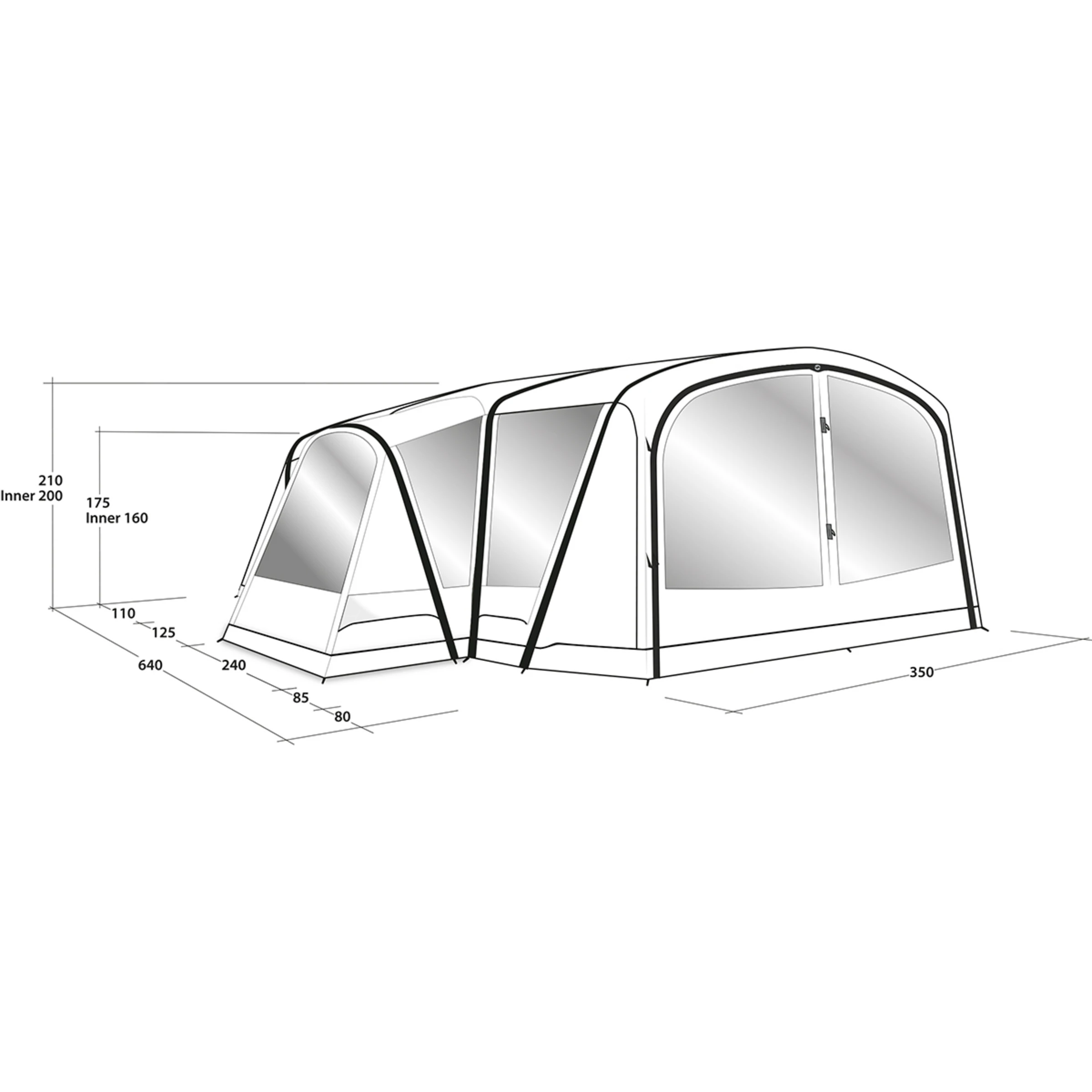 Outwell Oakdale 5PA Tent - Bilde 12
