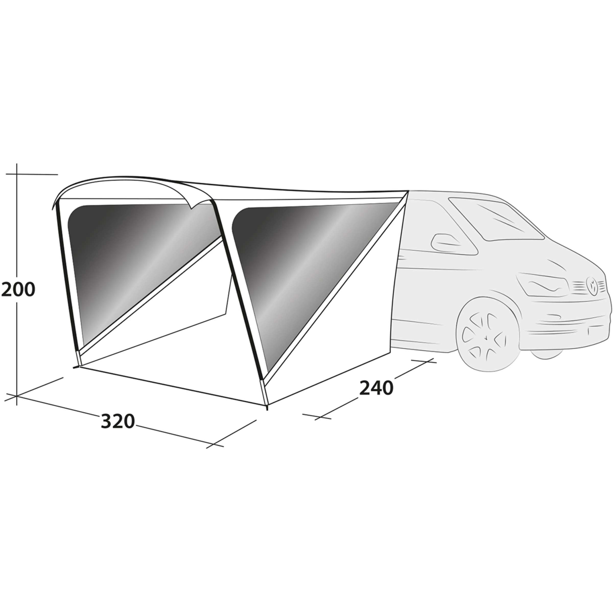 Outwell Touring Shelter Awning - Bilde 8