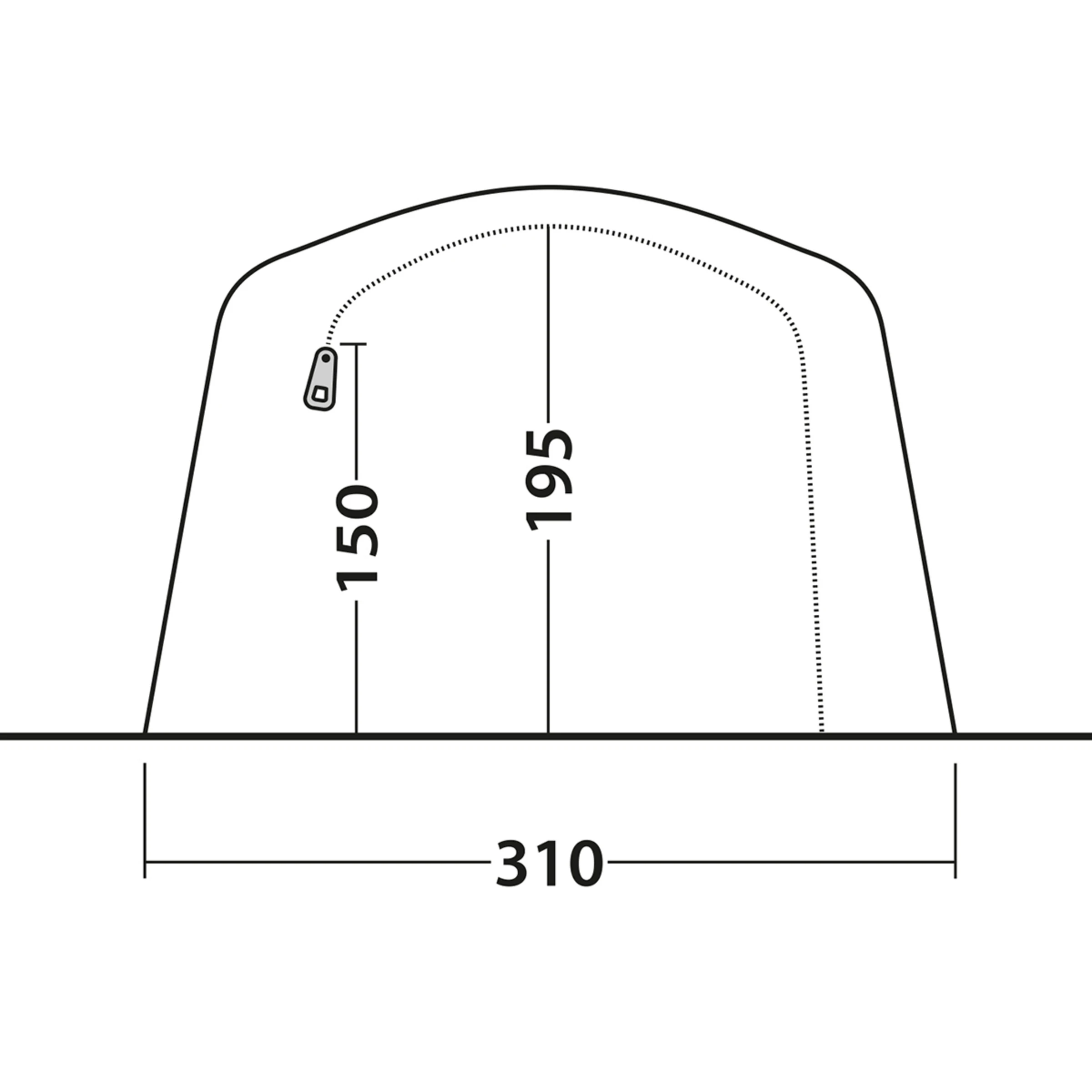 Outwell Parkdale 4PA Tent - Bilde 10