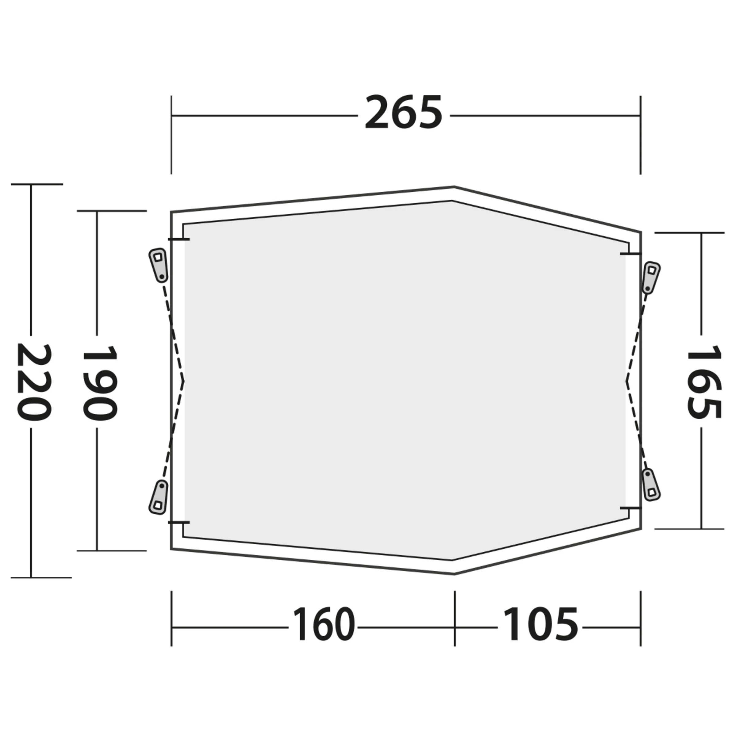 Outwell Sandcrest S Awning - Bilde 11
