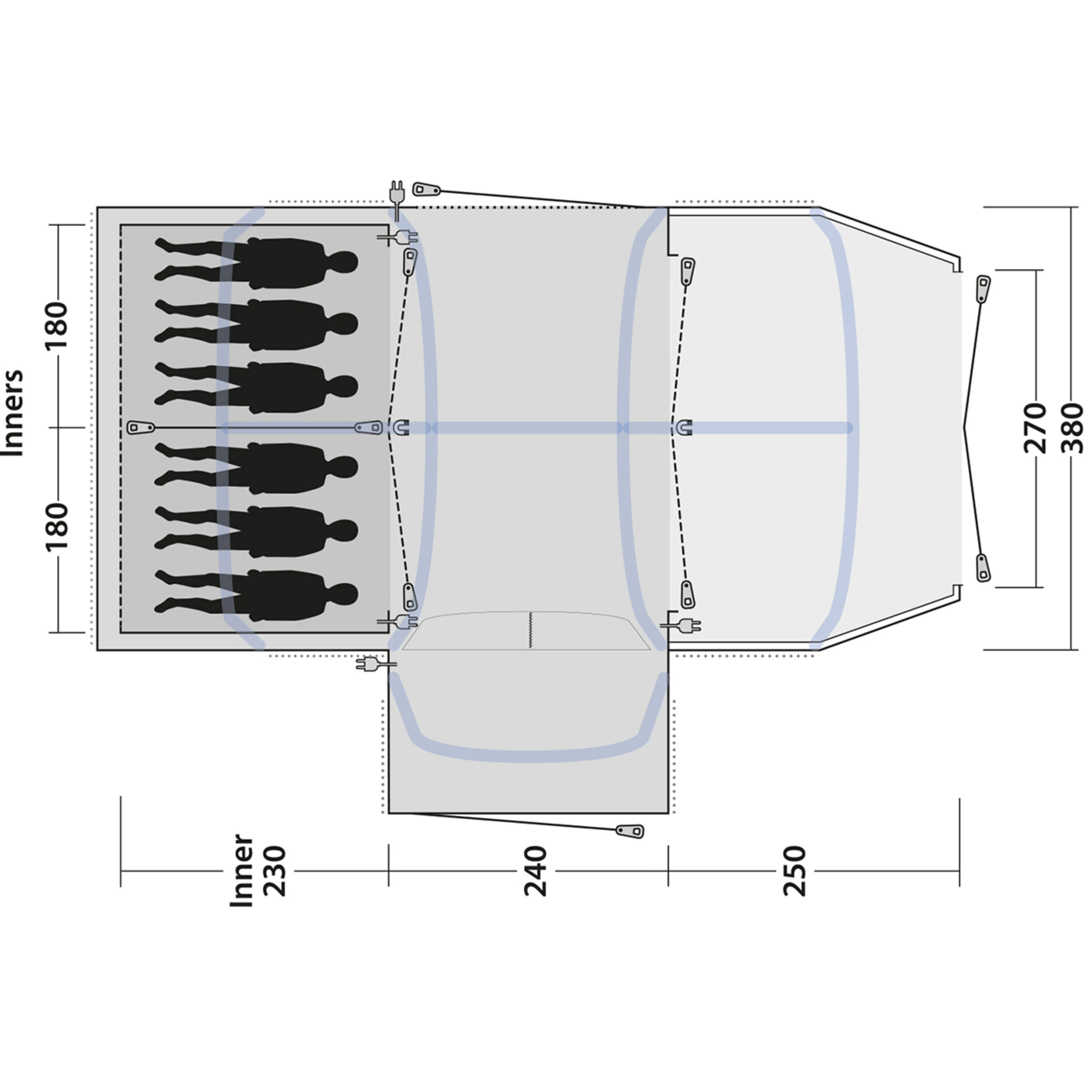 Outwell Airville 6SA Tent - Bilde 15