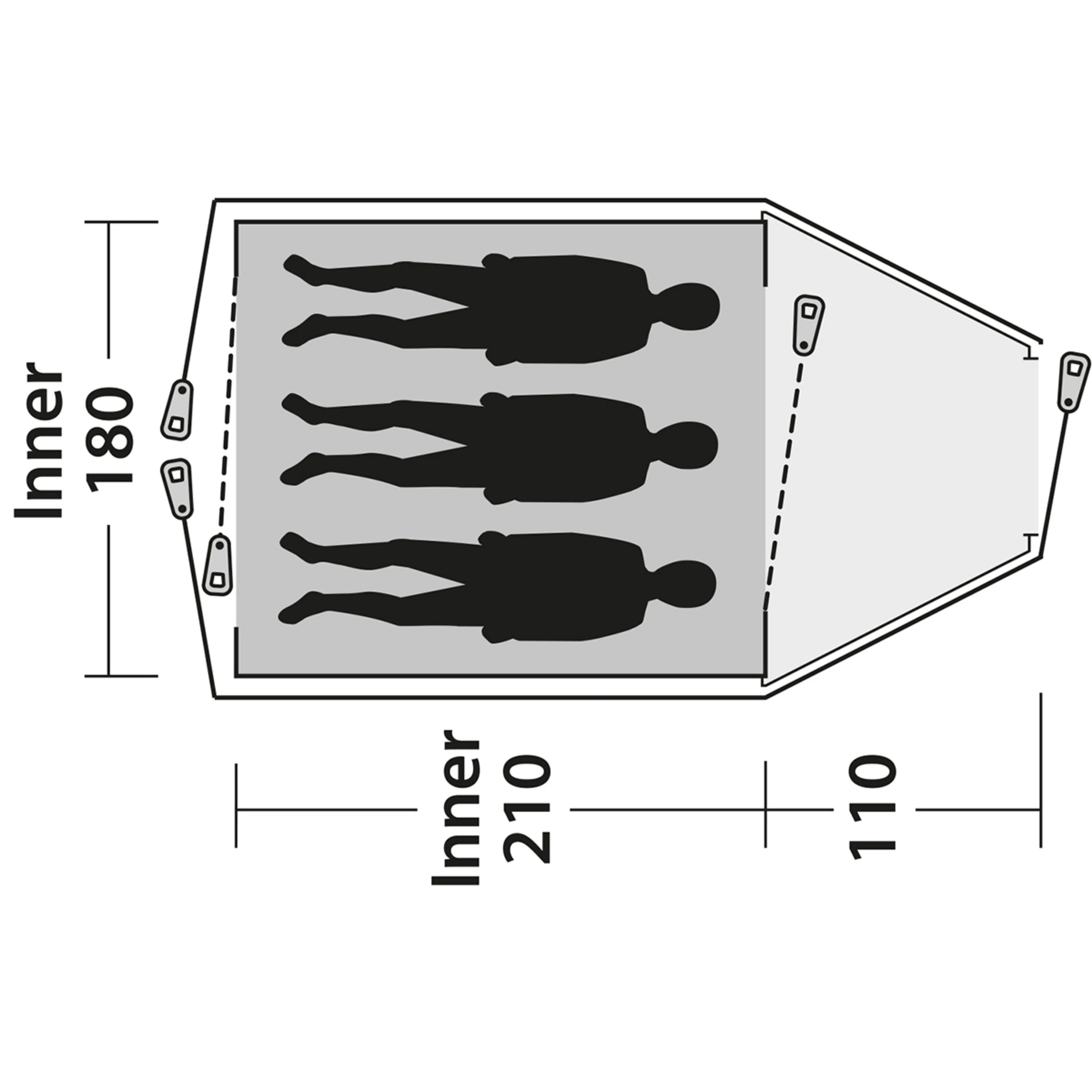 Outwell Cloud 3 Tent - Bilde 12