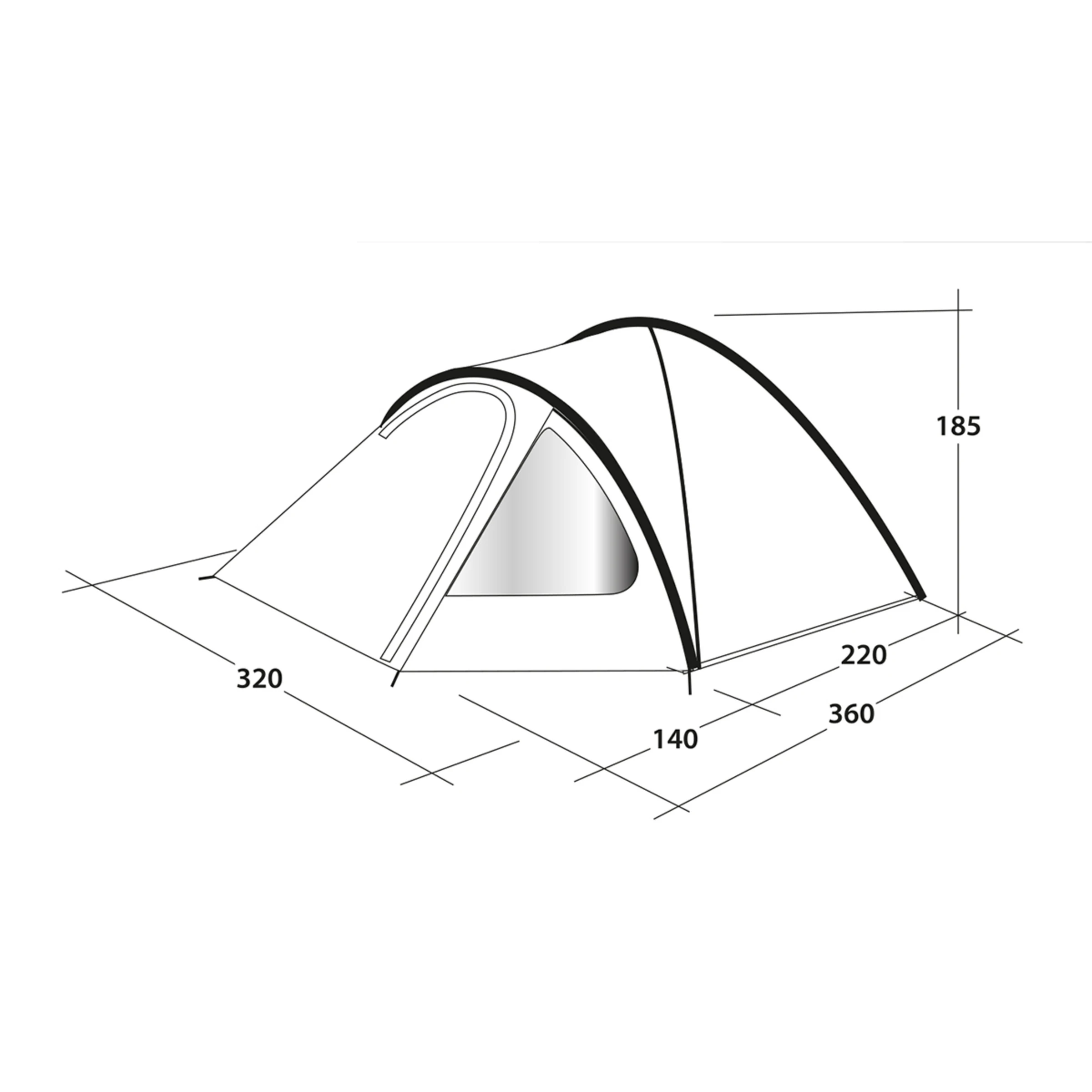 Outwell Cloud 5 Tent - Bilde 12