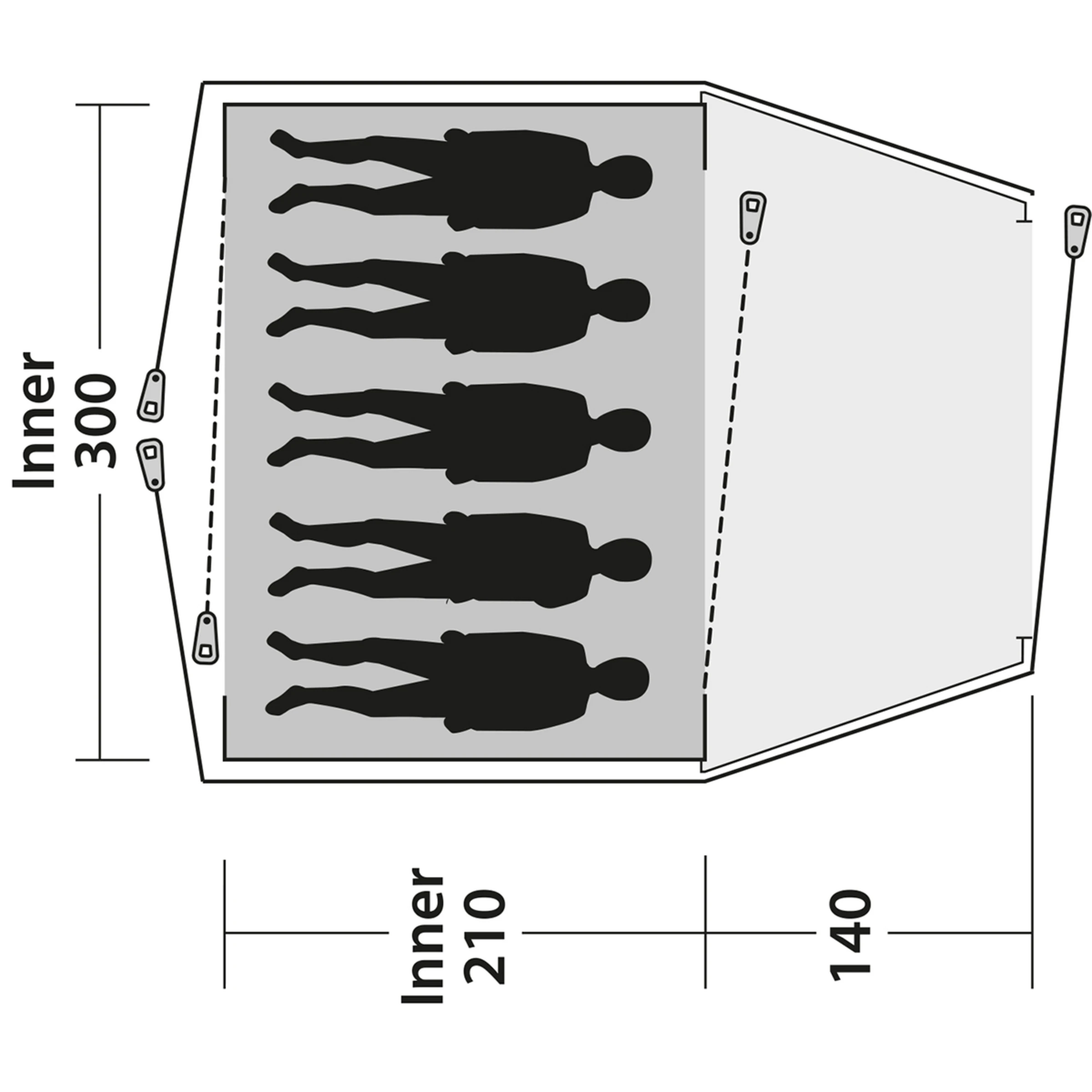 Outwell Cloud 5 Tent - Bilde 13