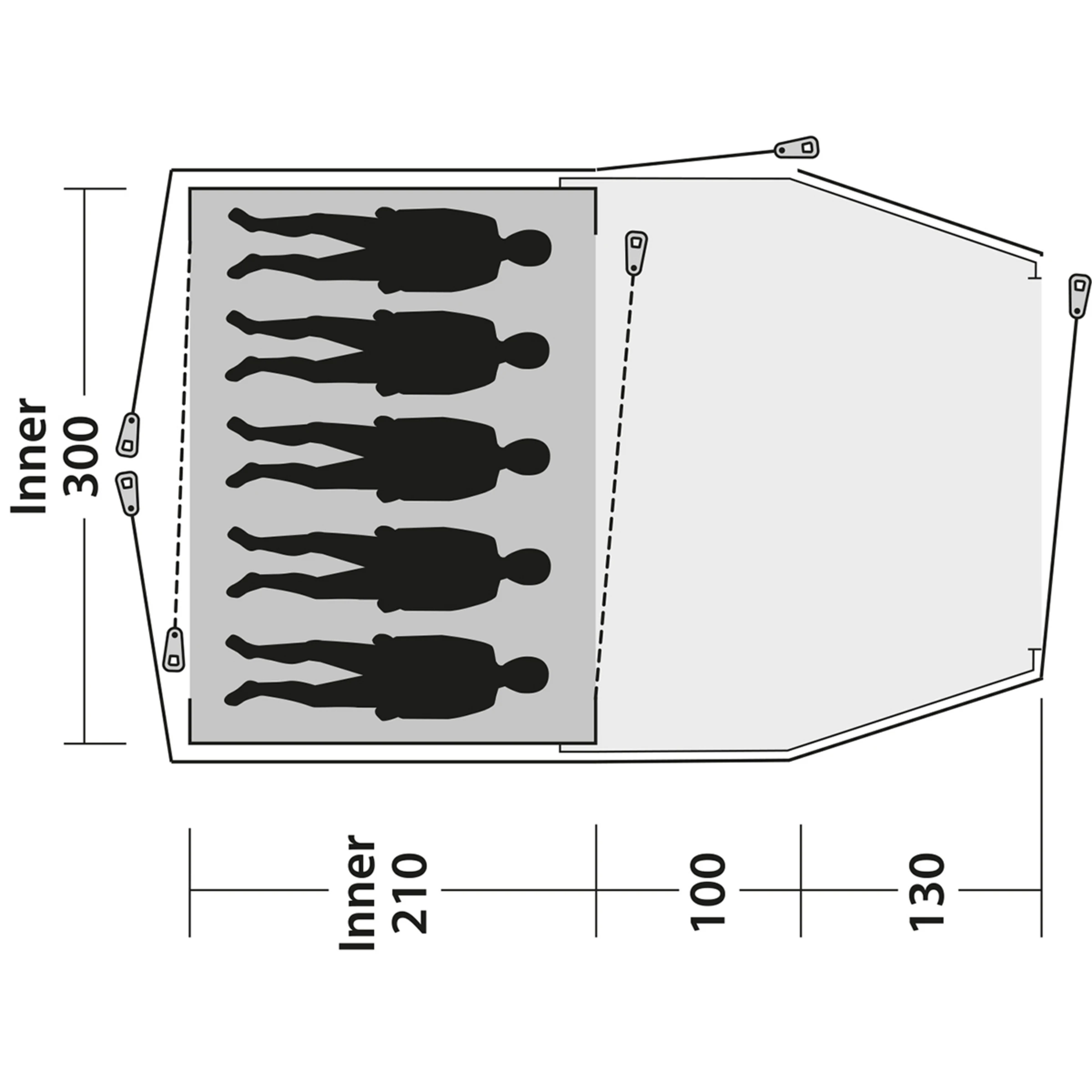 Outwell Cloud 5 Plus Tent - Bilde 12