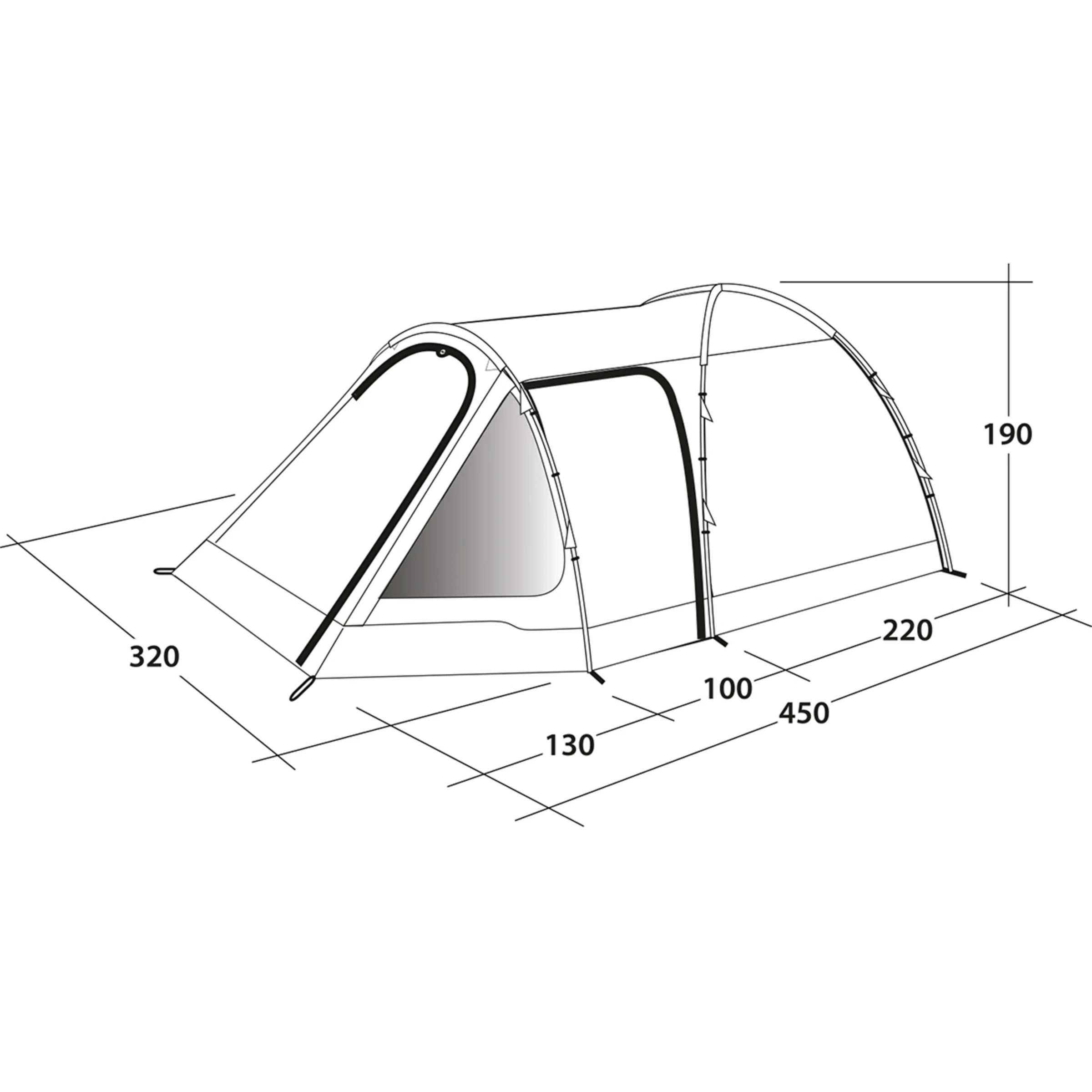 Outwell Cloud 5 Plus Tent - Bilde 14