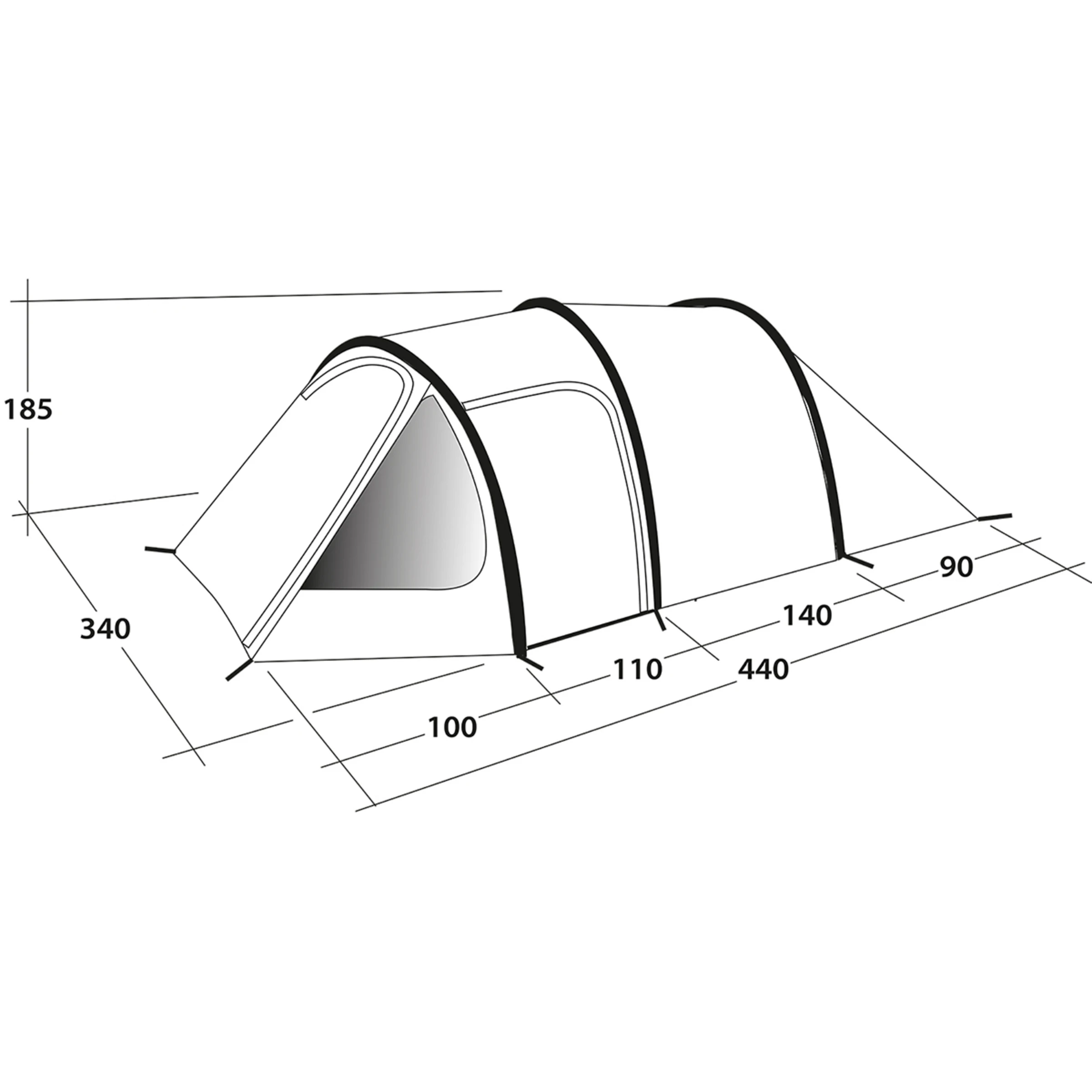 Outwell Earth 5 Tent - Bilde 14