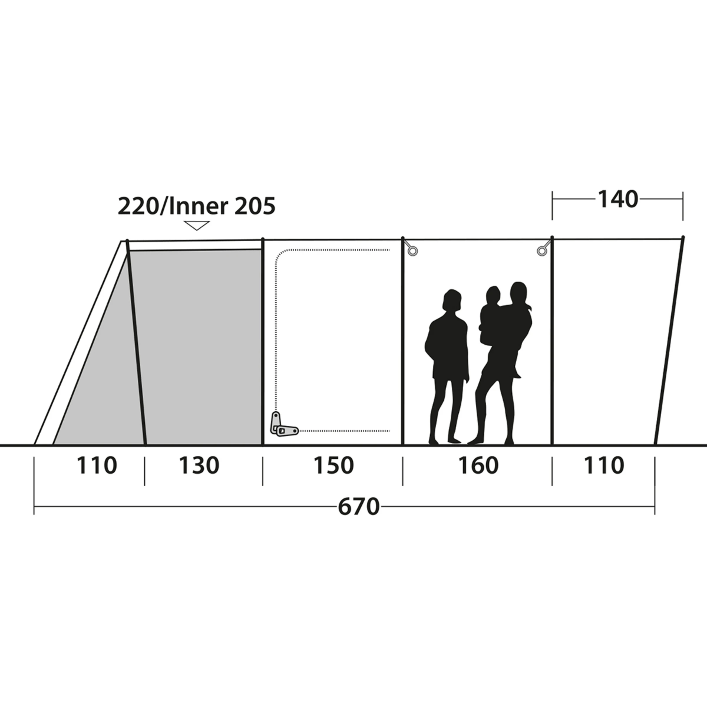 Outwell Colorado 6PE Tent - Bilde 11