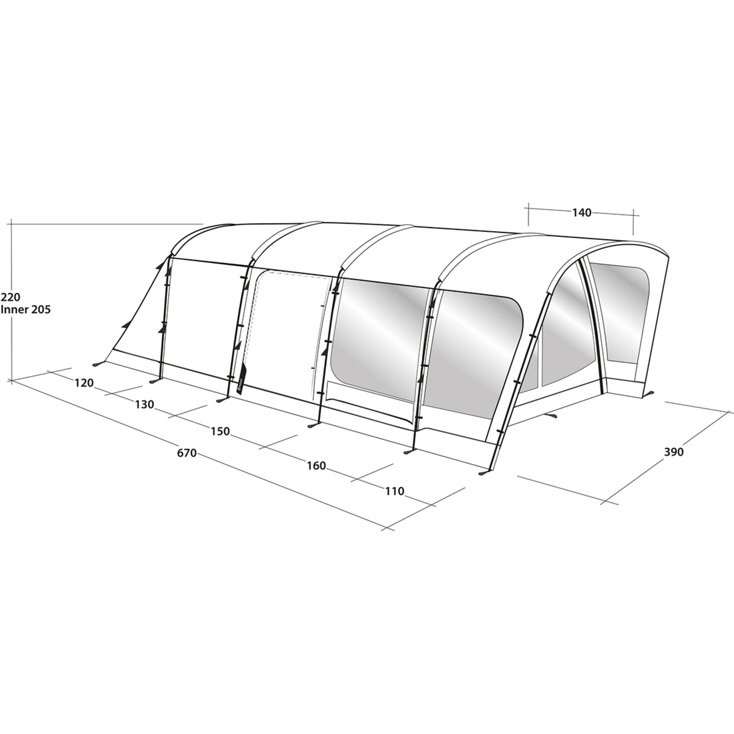 Outwell Colorado 6PE Tent - Bilde 12