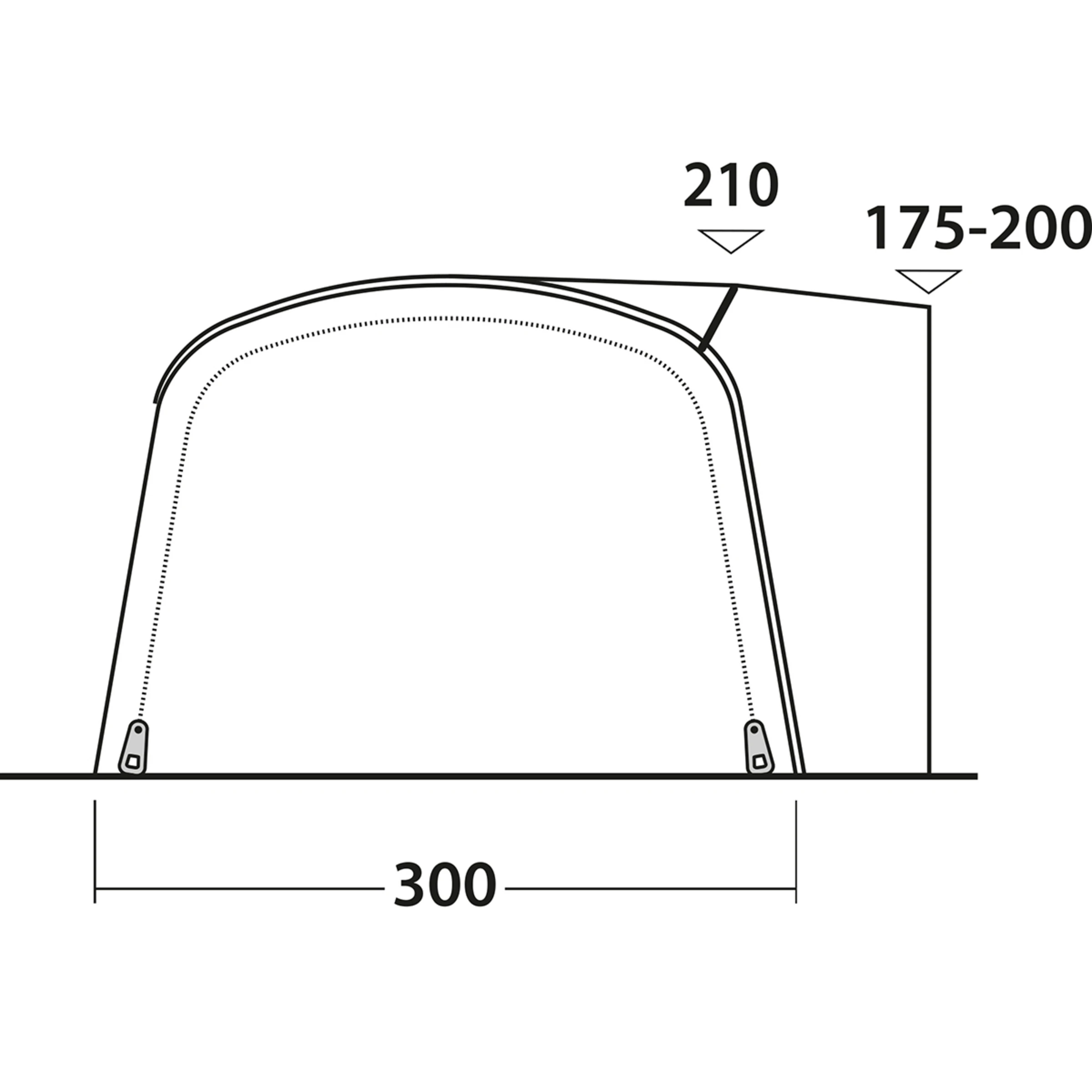 Outwell Blossburg 380 Air Awning - Bilde 5