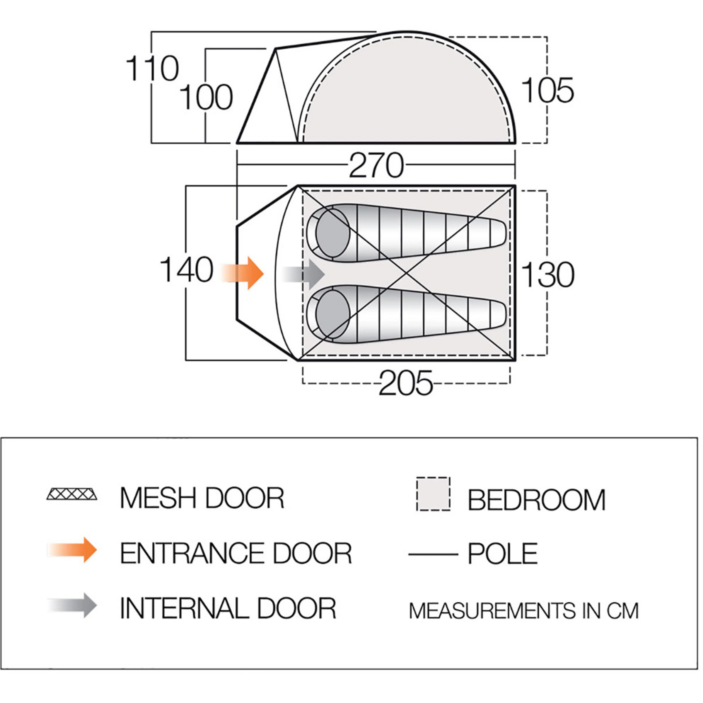 Vango Tay 200 Tent - Bilde 2