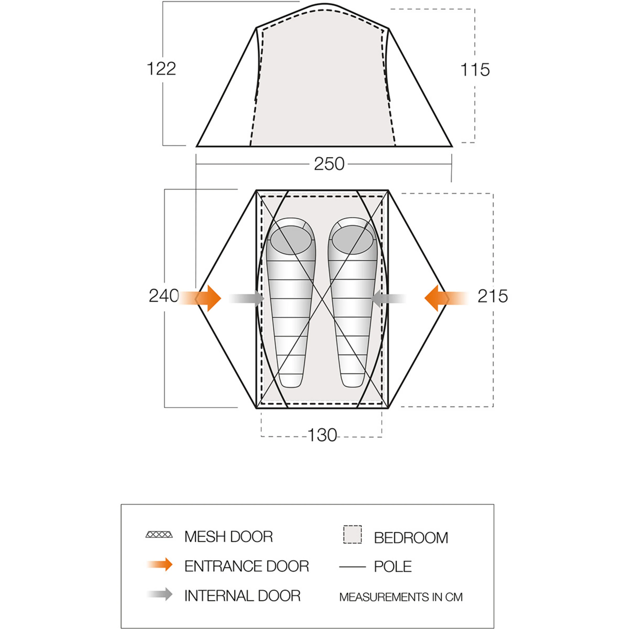 Vango Tryfan 200 Tent - Bilde 2